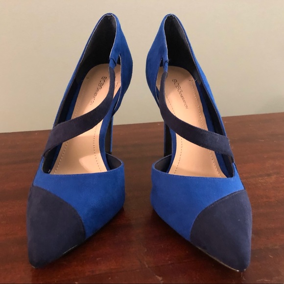 BCBGeneration blue point toe sling strap heels - Picture 1 of 7